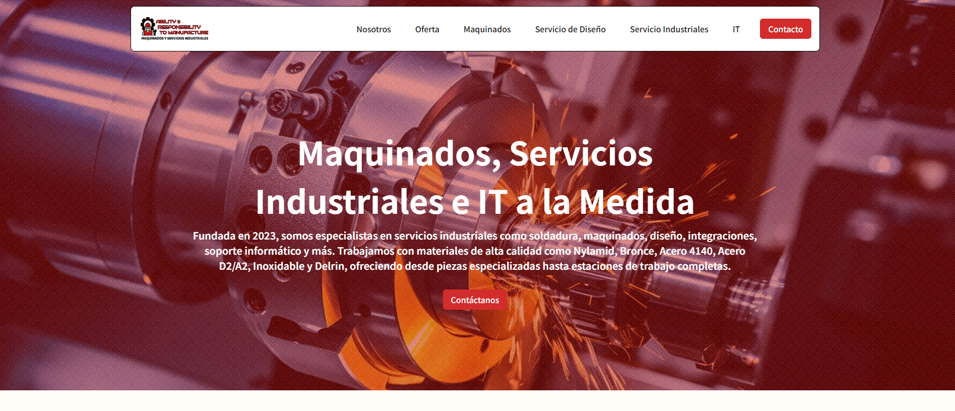Sitio web de Art Services
